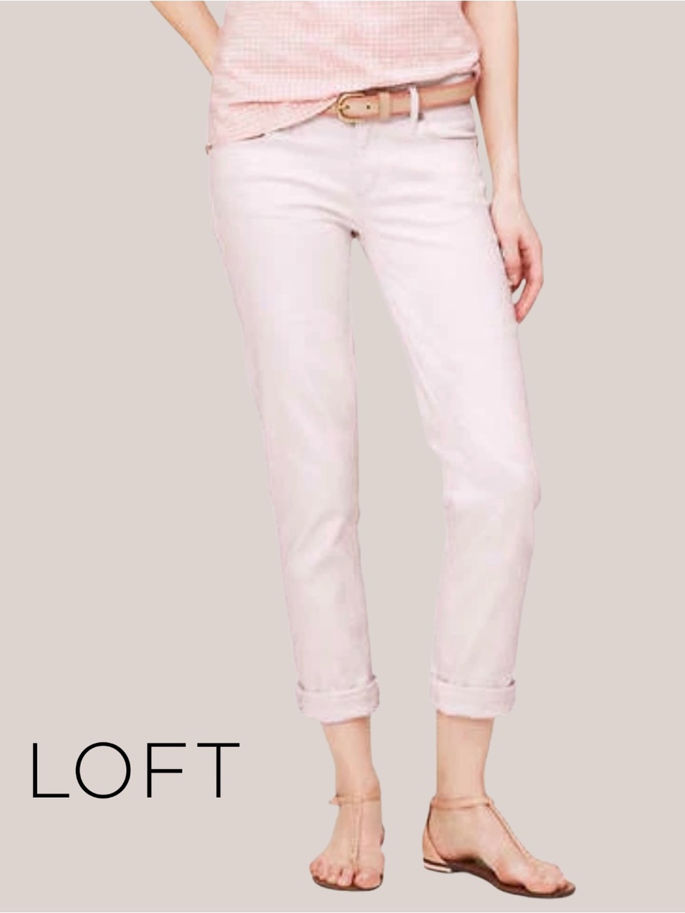 NWT LOFT Modern Cuffed Crop Jean